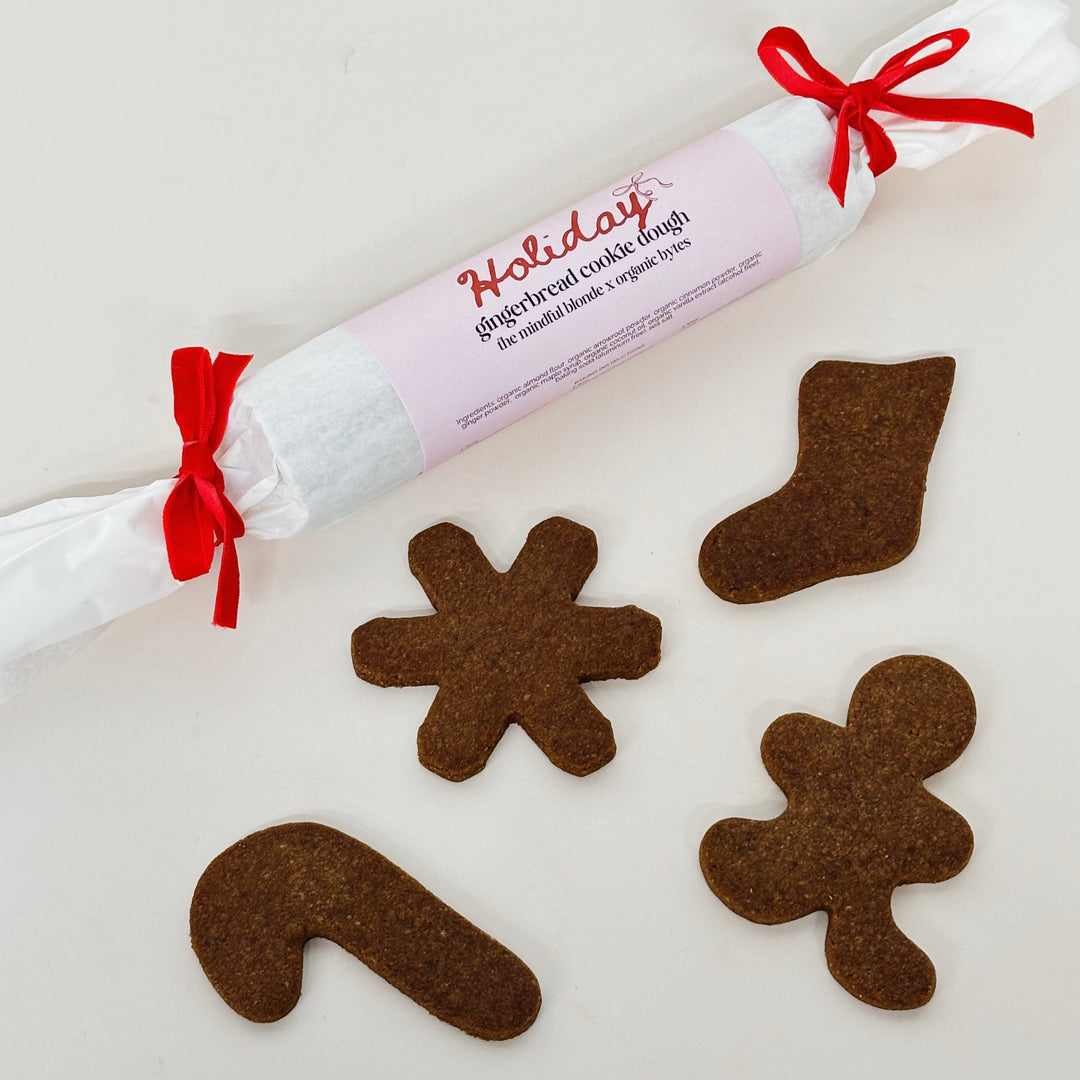 Holiday Gingerbread Cookie Dough, The Mindful Blonde x Organic Bytes (GF & DF & V)