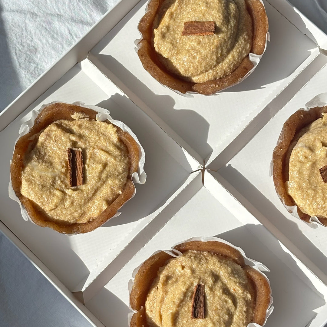 Pumpkin Spice Coconut Cream Tarts (GF, DF, V)