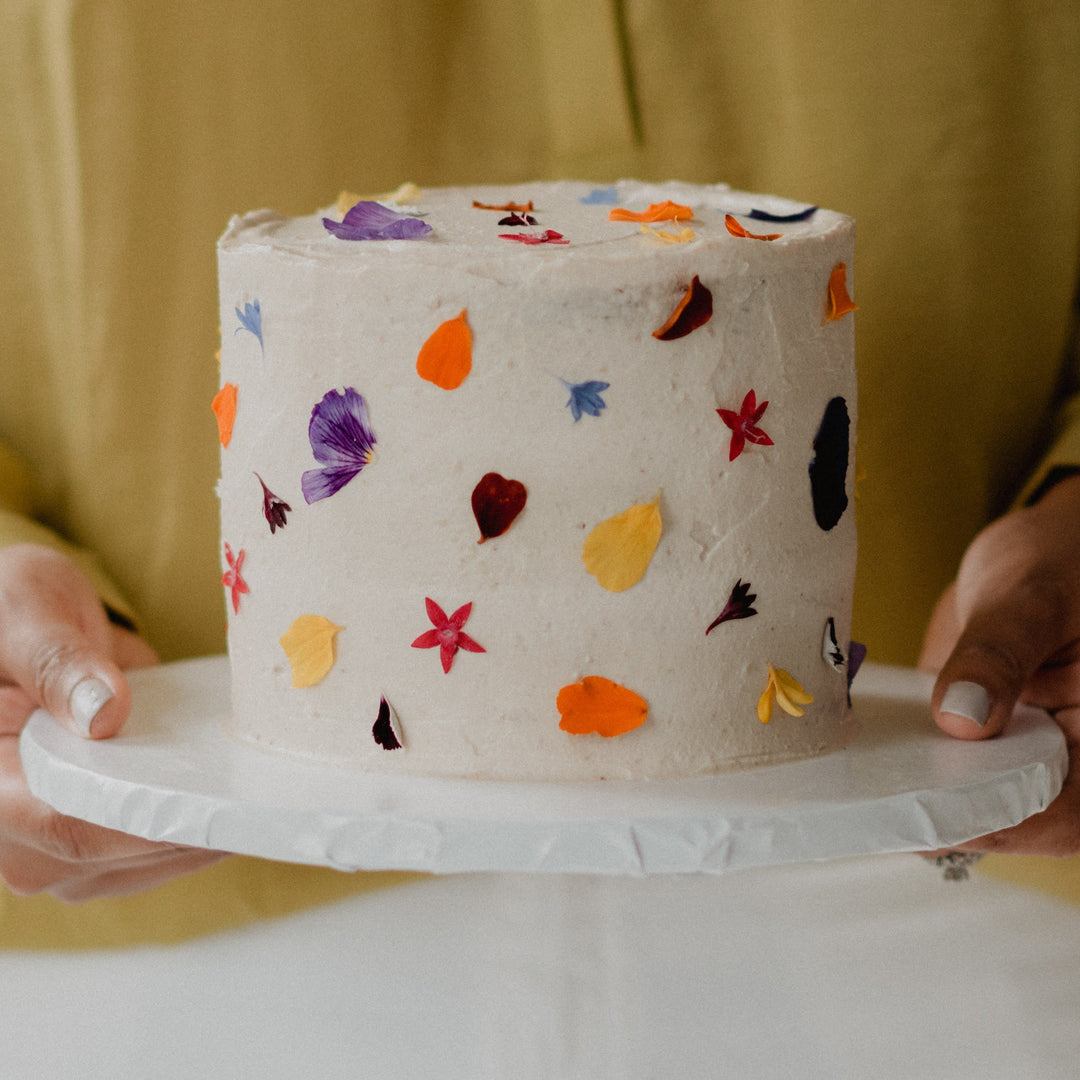 Edible Flower Petal Cake