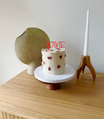 Load image into Gallery viewer, Vintage Valentine's Day Heart Cake (GF, DF, V, NF)