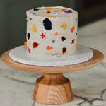 Load image into Gallery viewer, Edible Flower Petal Cake
