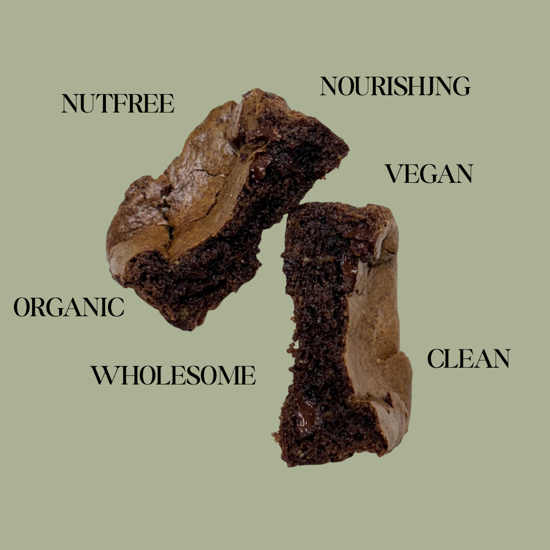 NUT FREE Vegan Nourishing Brownies (GF & DF & V, NF)